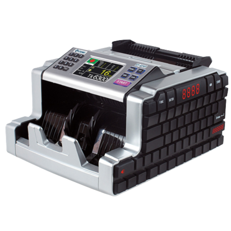 Money counting with detector